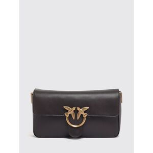 Pinko Women Love One Classic Leather Cross-Body Bag Pinko With Love Birds Logo